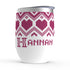 Fair Isle Hearts Stemless Wine Tumblers